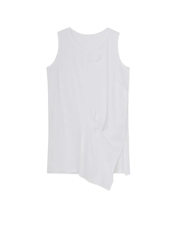 HARD TWISTED COTTON JERSEY LEFT FRON DRAPE T sold by Yohji Yamamoto