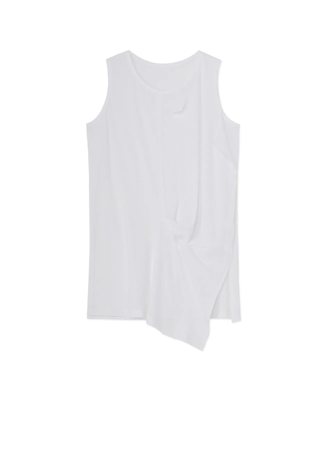 HARD TWISTED COTTON JERSEY LEFT FRON DRAPE T sold by Yohji Yamamoto
