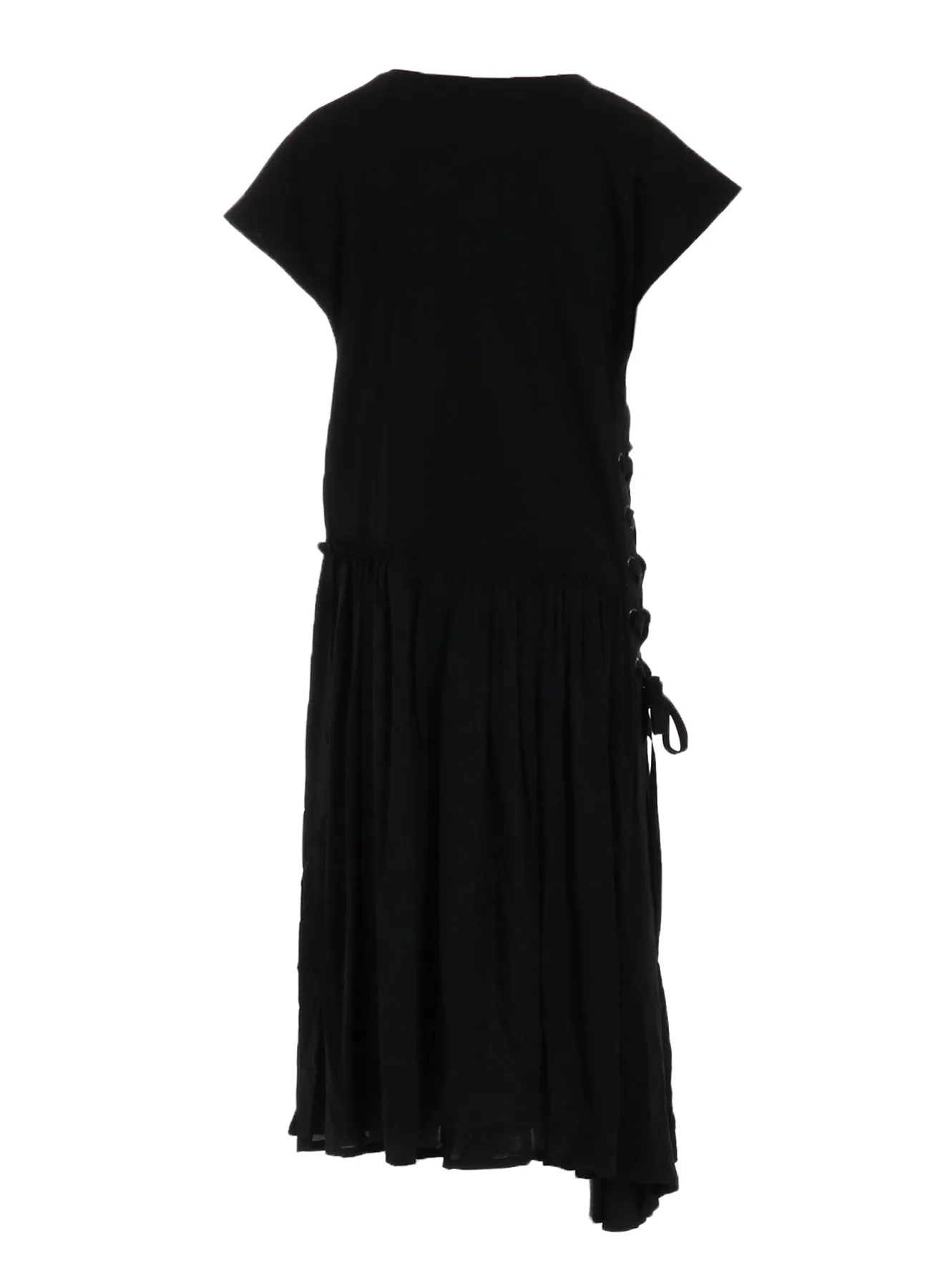 LACE-UP FLARE DRESS sold by Yohji Yamamoto product image thumbnail 4