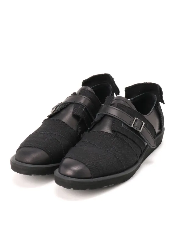 CANVAS/LEATHER STRAP SHOES sold by Yohji Yamamoto