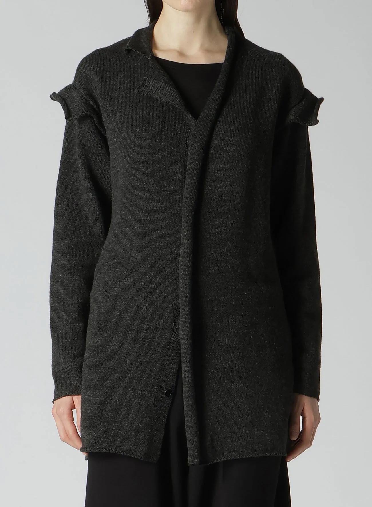 PLAIN WEAVE DECO C CARDIGAN sold by Yohji Yamamoto product image thumbnail 2