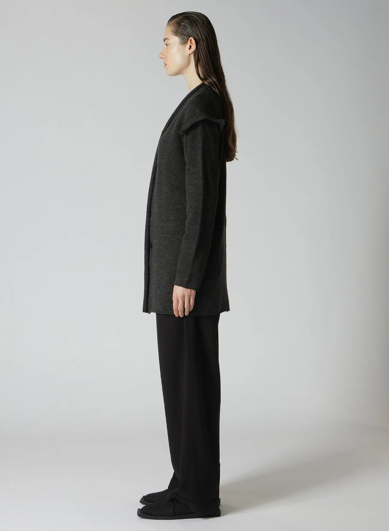 PLAIN WEAVE DECO C CARDIGAN sold by Yohji Yamamoto product image thumbnail 4