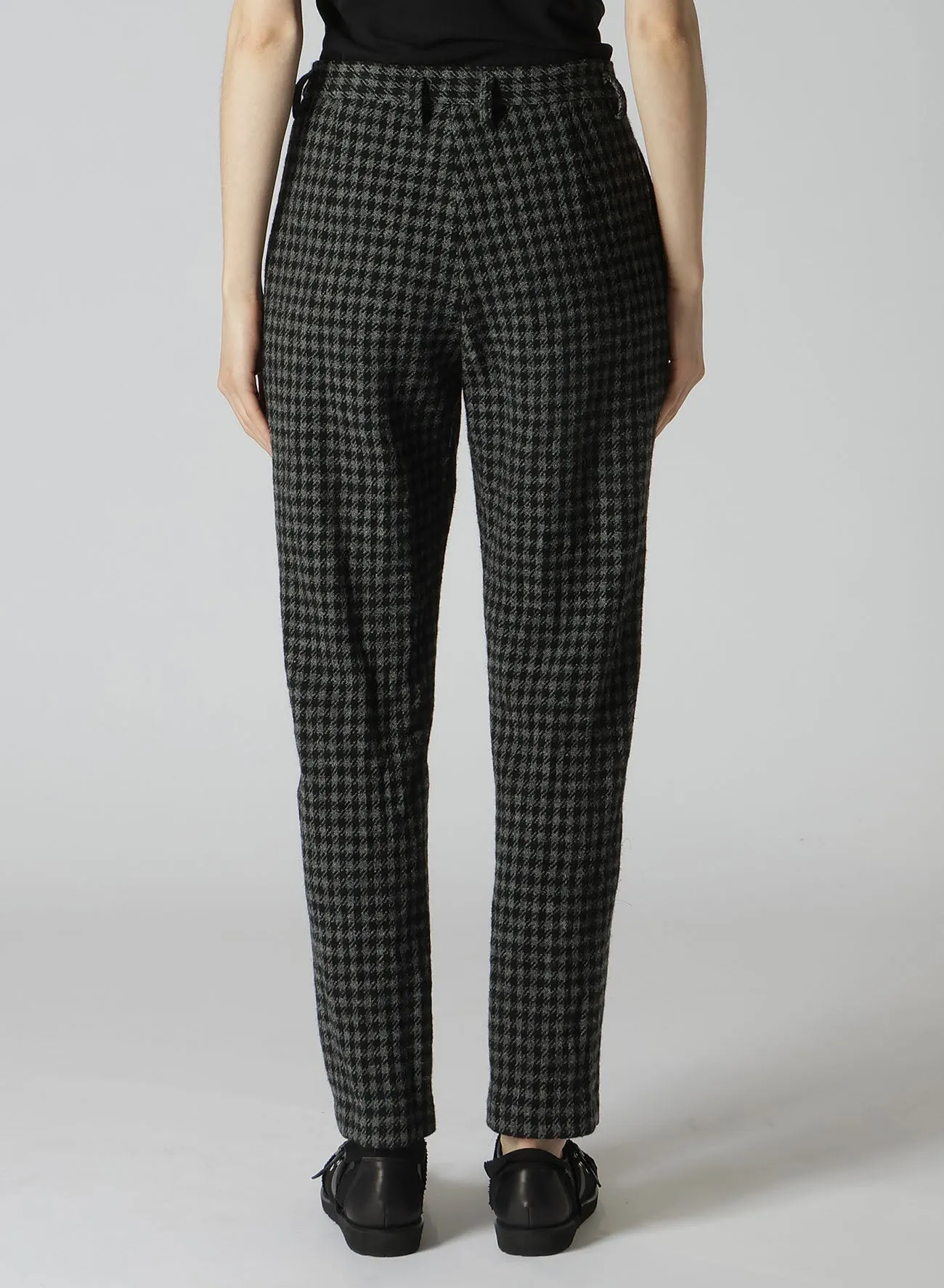 SMALL HOUNDSTOOTH BASIC SLIM PANTS A sold by Yohji Yamamoto product image thumbnail 5