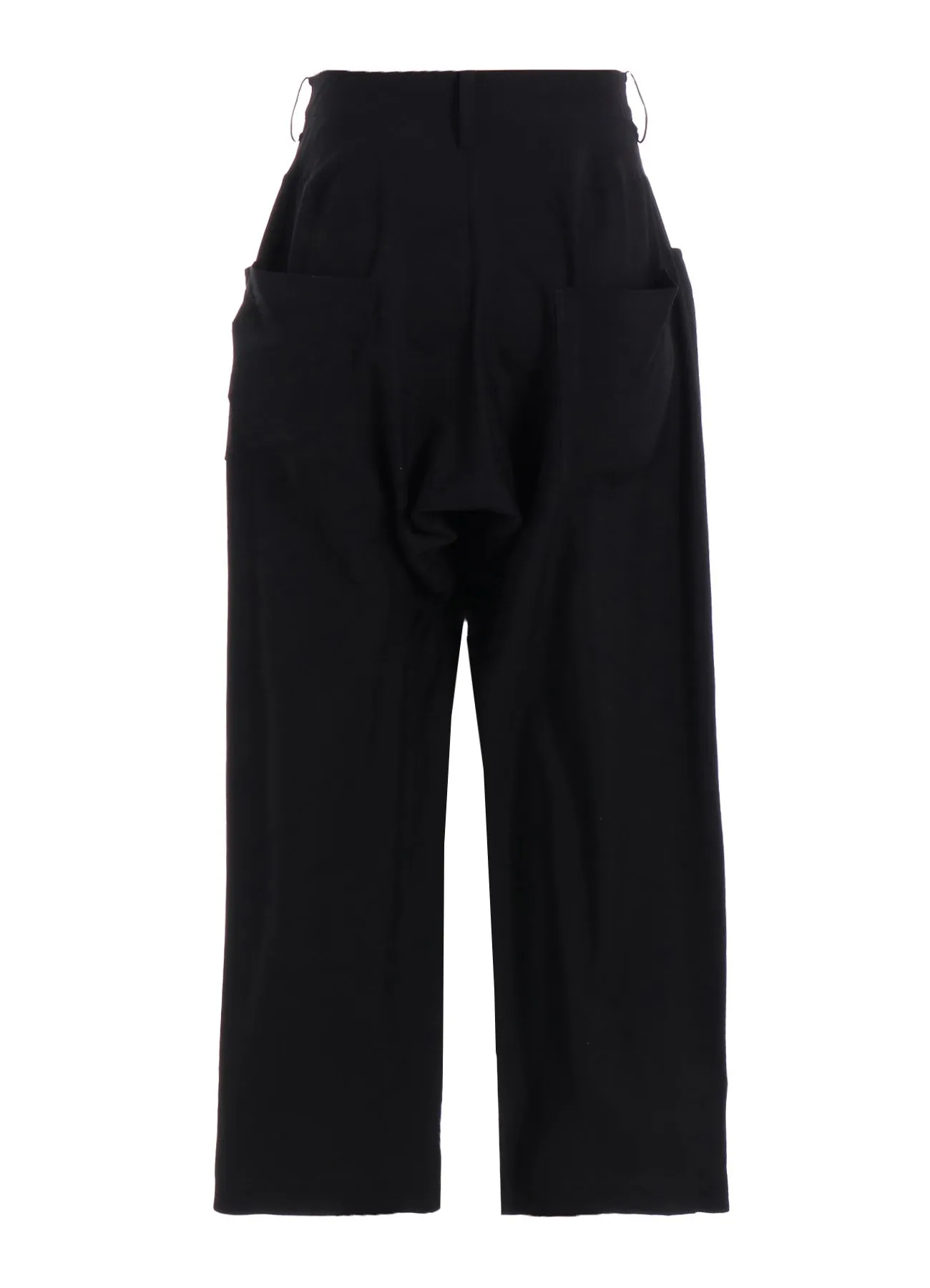 WOOL CUPRO YOKE FLARE PANTS sold by Yohji Yamamoto product image thumbnail 4