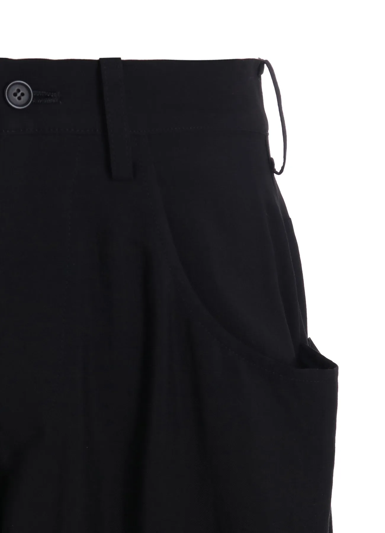 WOOL CUPRO YOKE FLARE PANTS sold by Yohji Yamamoto product image thumbnail 5
