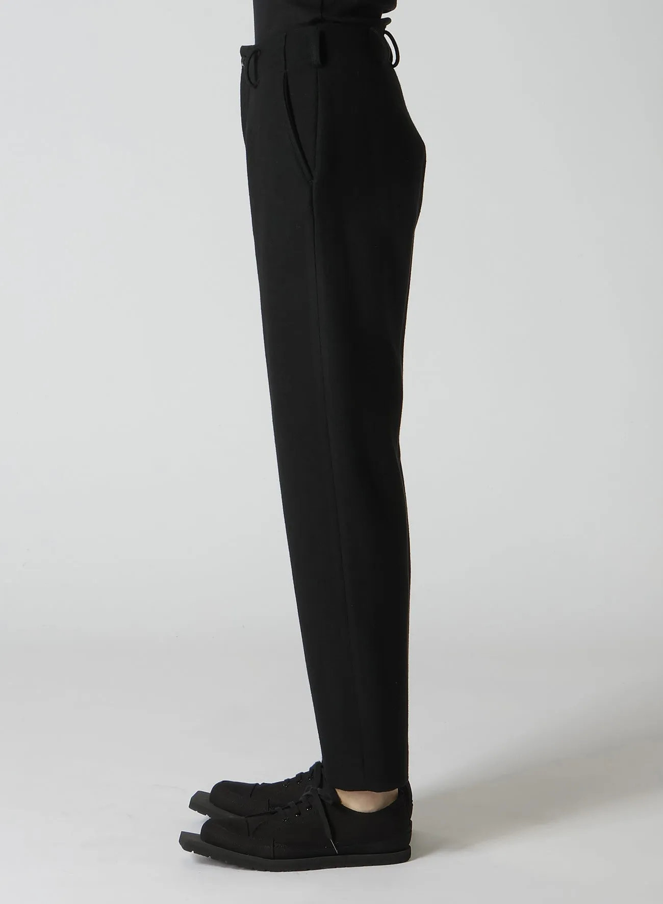 SUN DRYING SUPER100 MELTON BASIC PANTS A sold by Yohji Yamamoto product image thumbnail 4