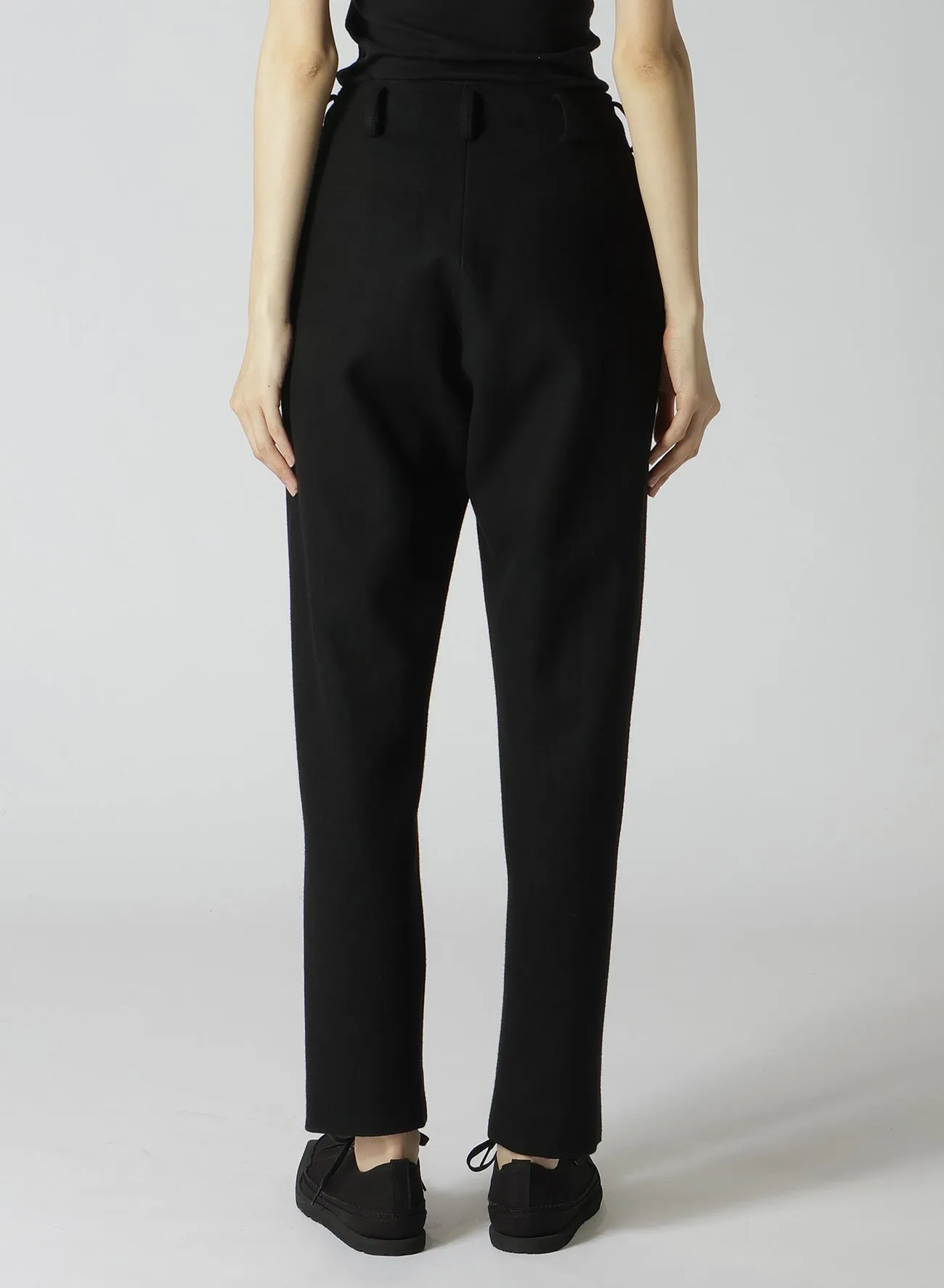 SUN DRYING SUPER100 MELTON BASIC PANTS A sold by Yohji Yamamoto product image thumbnail 5