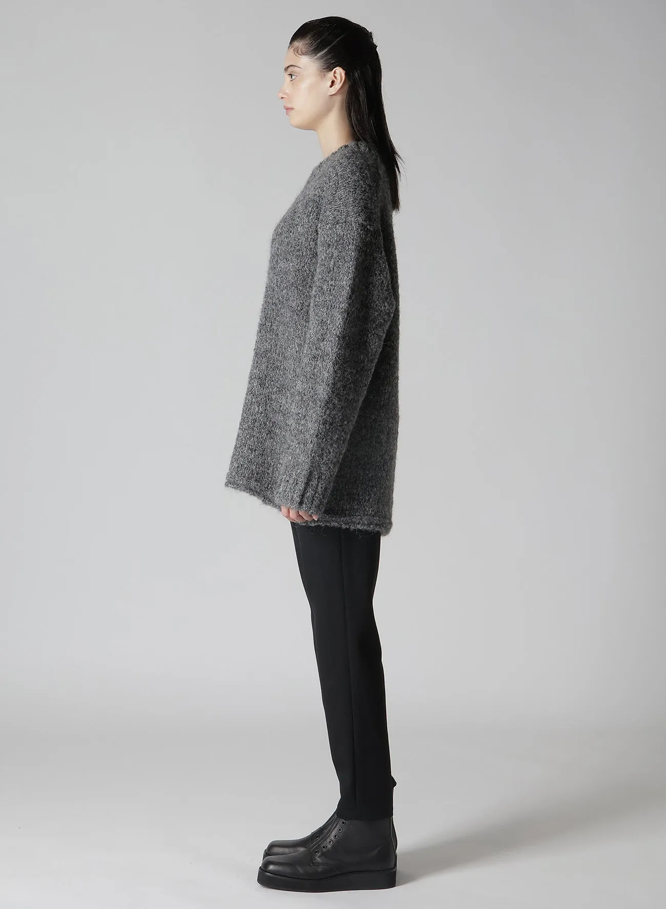 CABLE KNIT ROUND NECK CABLE KNIT PO sold by Yohji Yamamoto product image thumbnail 4