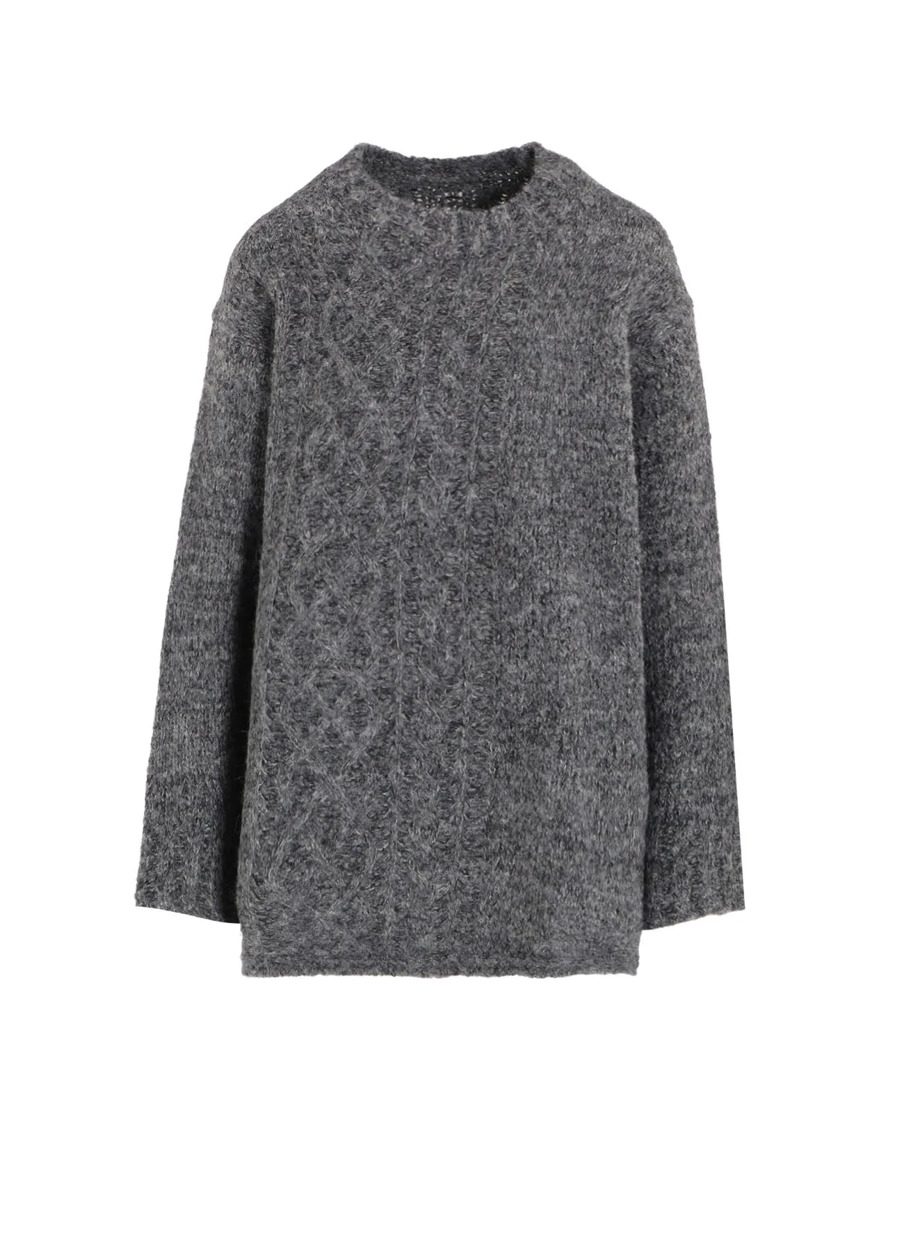 CABLE KNIT ROUND NECK CABLE KNIT PO sold by Yohji Yamamoto
