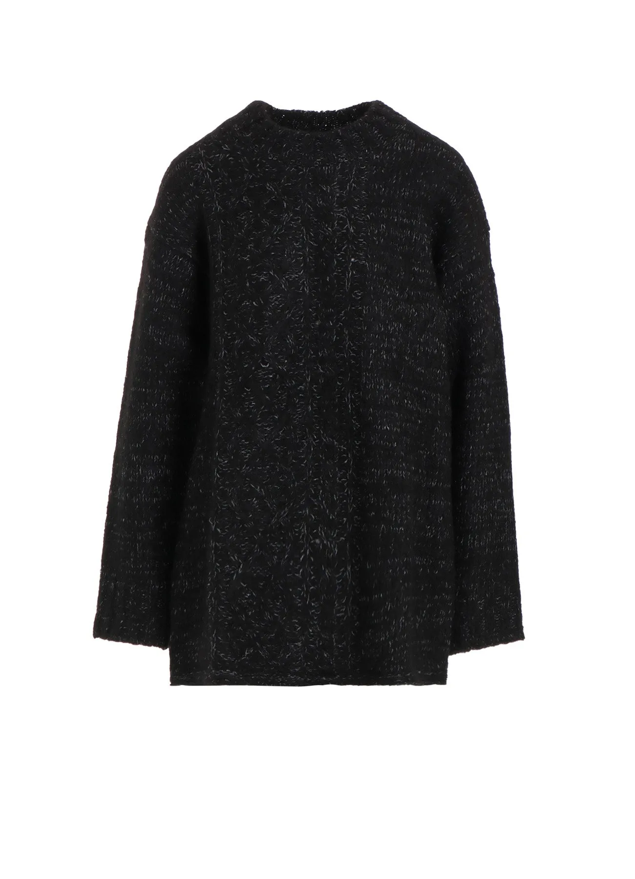 CABLE KNIT ROUND NECK CABLE KNIT PO sold by Yohji Yamamoto