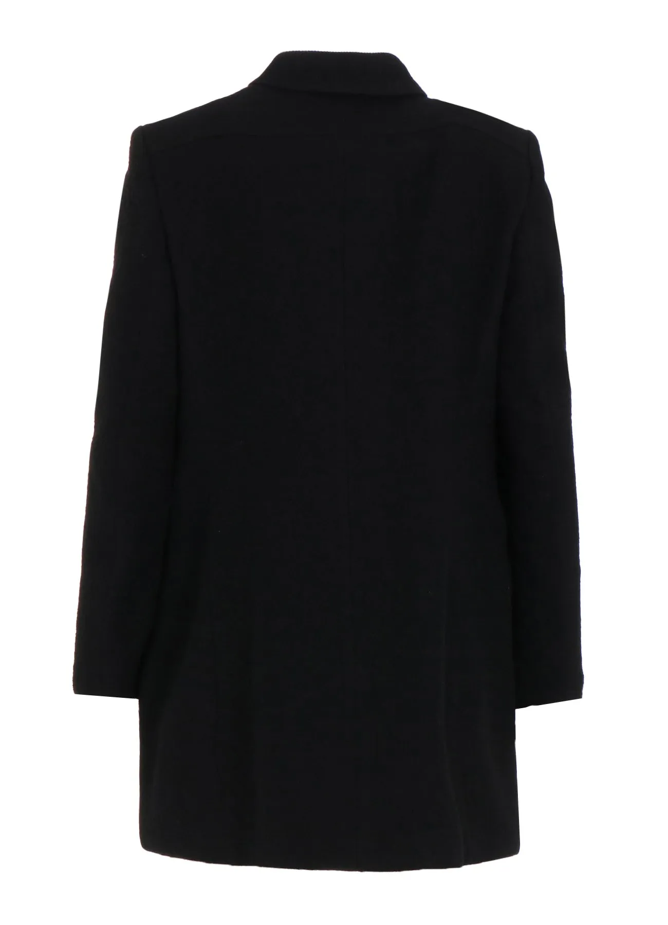 FLANNEL LEATHER SWITCH HIDDEN BUTTON JACKET sold by Yohji Yamamoto product image thumbnail 4