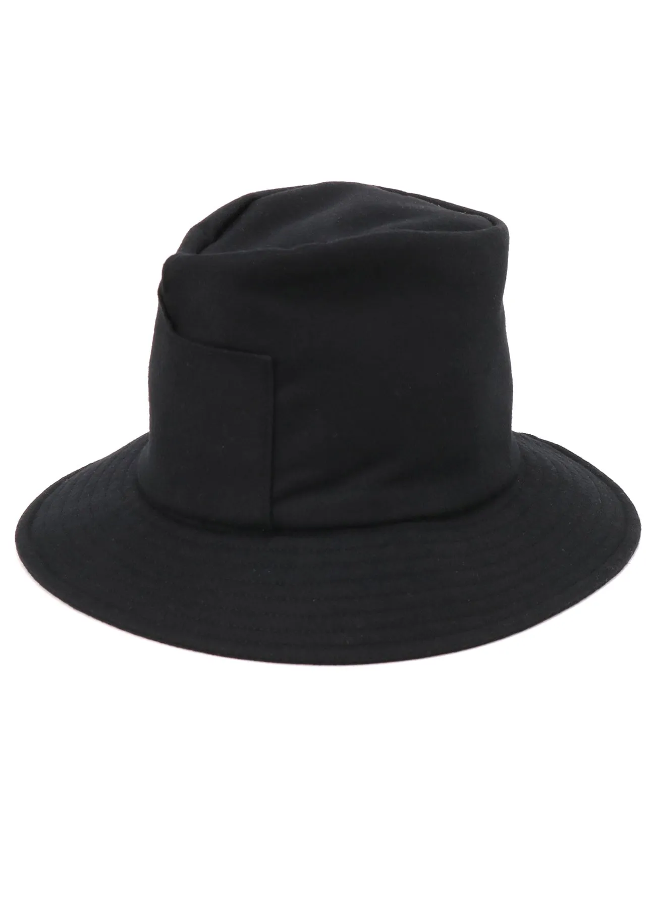 WOOL FLANNEL SEAM CROWN HAT sold by Yohji Yamamoto product image thumbnail 2