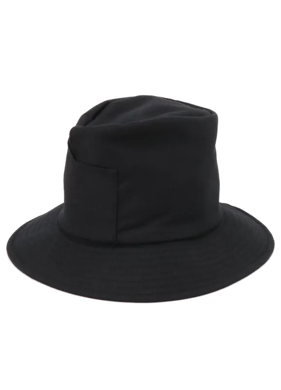 WOOL FLANNEL SEAM CROWN HAT sold by Yohji Yamamoto