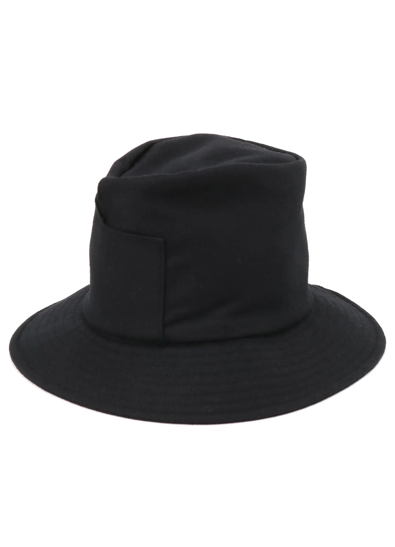 WOOL FLANNEL SEAM CROWN HAT sold by Yohji Yamamoto