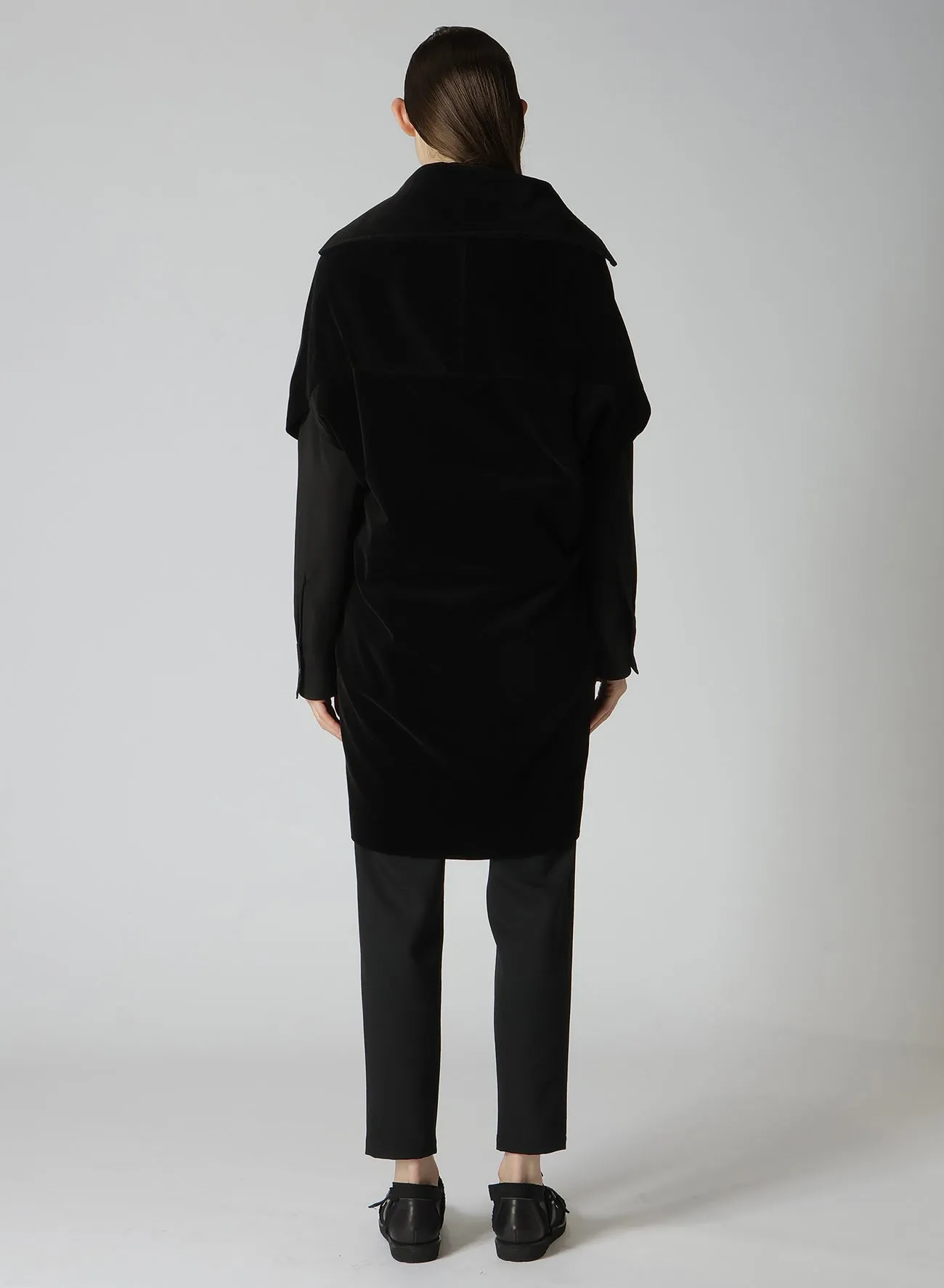 C/Ry VELVET DRAPED NECK DRESS sold by Yohji Yamamoto product image thumbnail 5