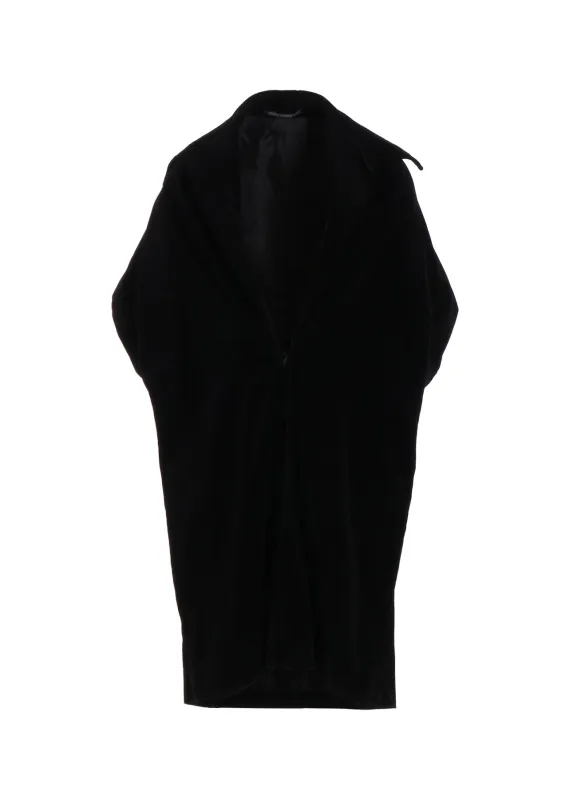 C/Ry VELVET DRAPED NECK DRESS sold by Yohji Yamamoto