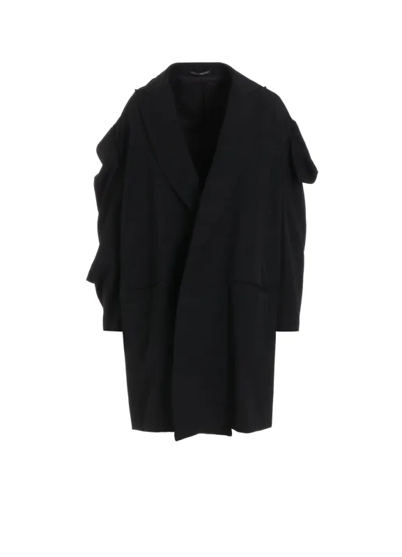 GABARDINE R BOX SLEEVE OVERSIZED COAT sold by Yohji Yamamoto