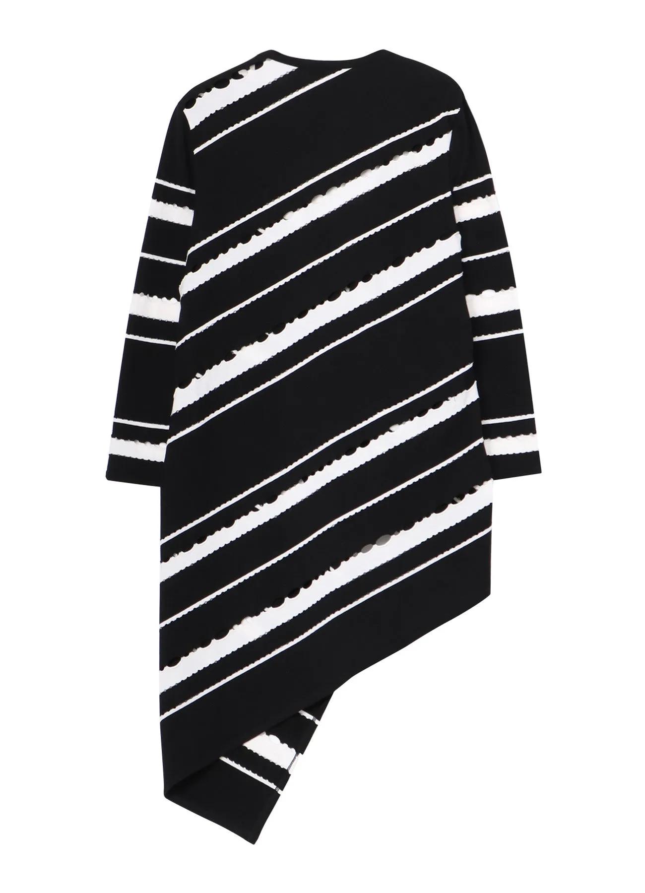 HOLED BORDER PATTERN SQUARE HEM CARDIGAN sold by Yohji Yamamoto product image thumbnail 3