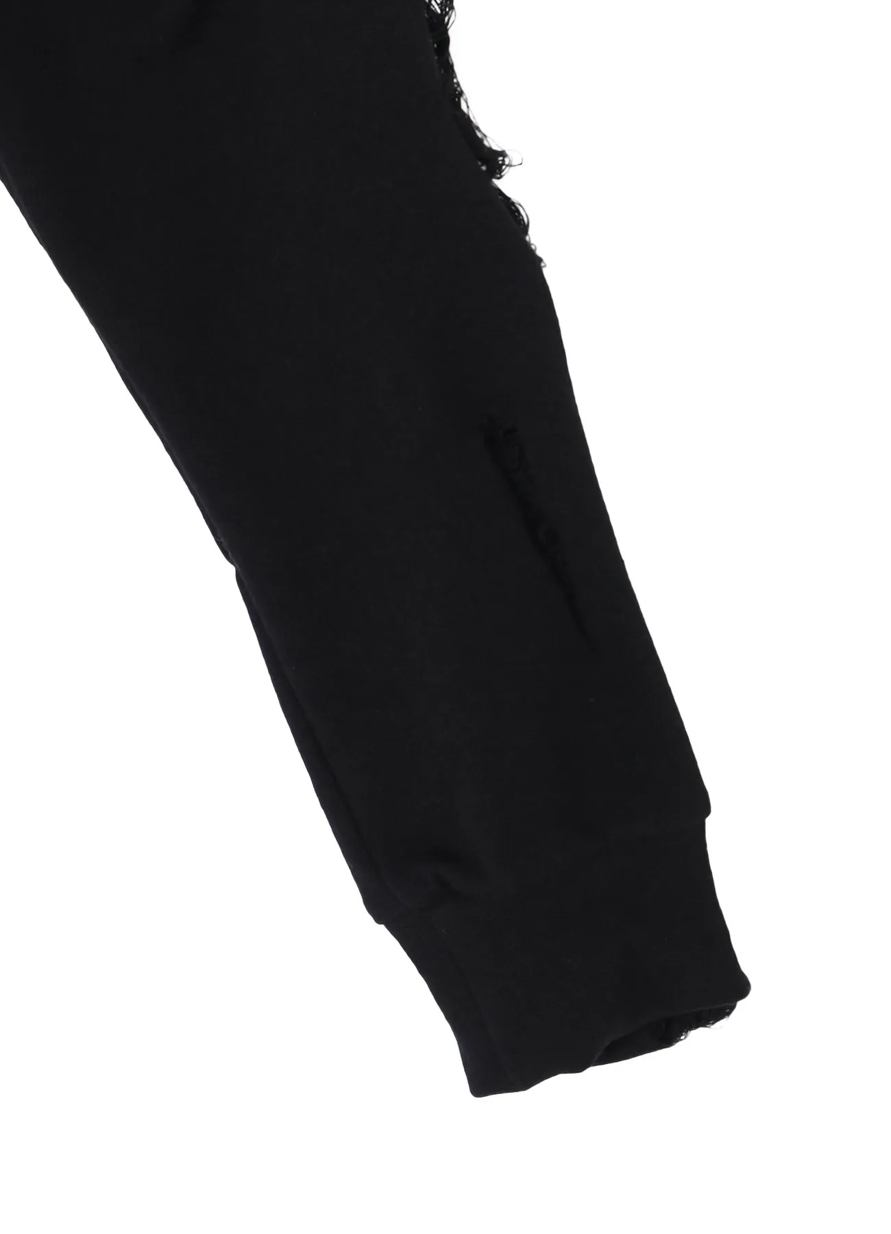 CRUSHED FLEECE LINING CURVED HEM HOODIE sold by Yohji Yamamoto product image thumbnail 5