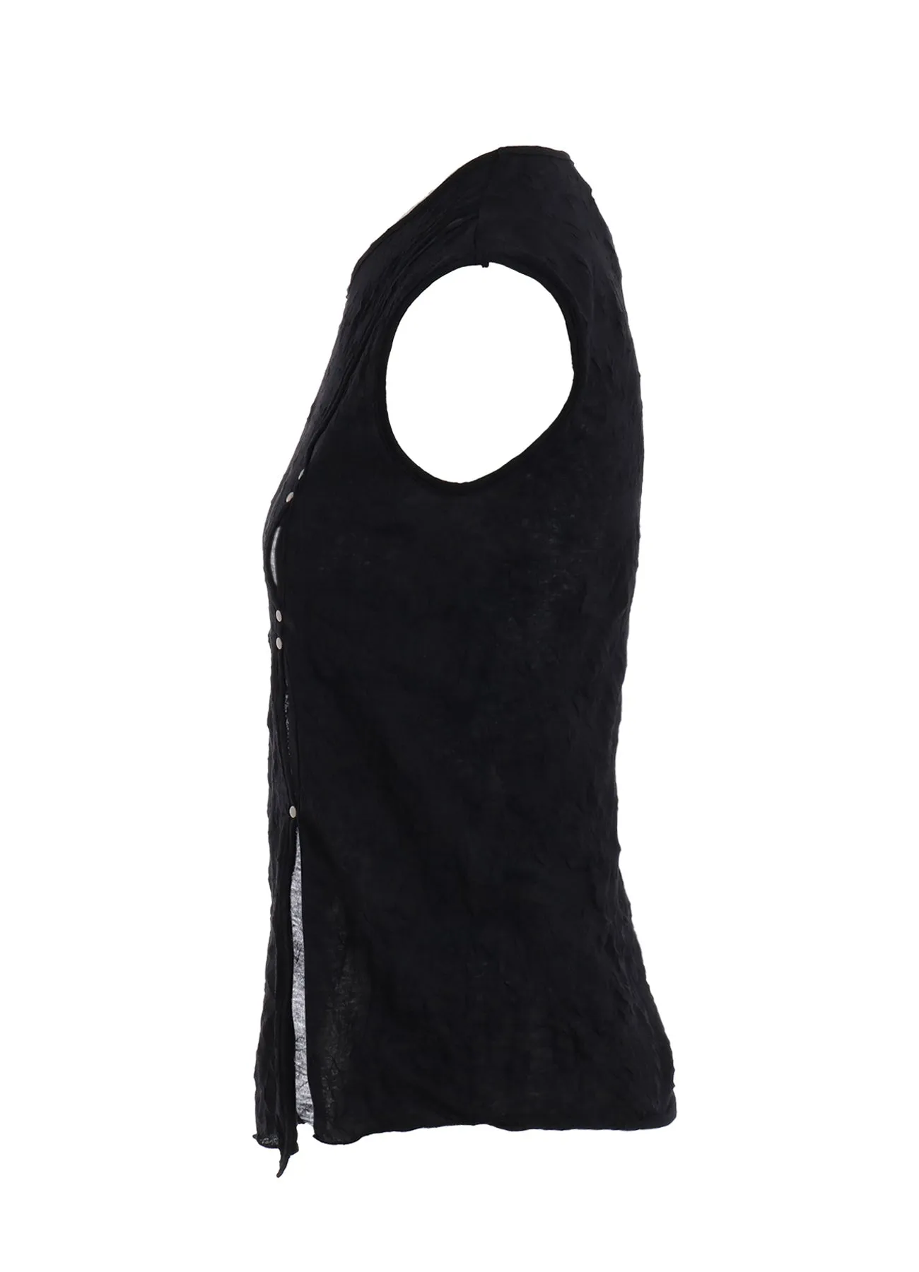 WASHER PLAIN STITCH SLIT TANK TOP sold by Yohji Yamamoto product image thumbnail 3