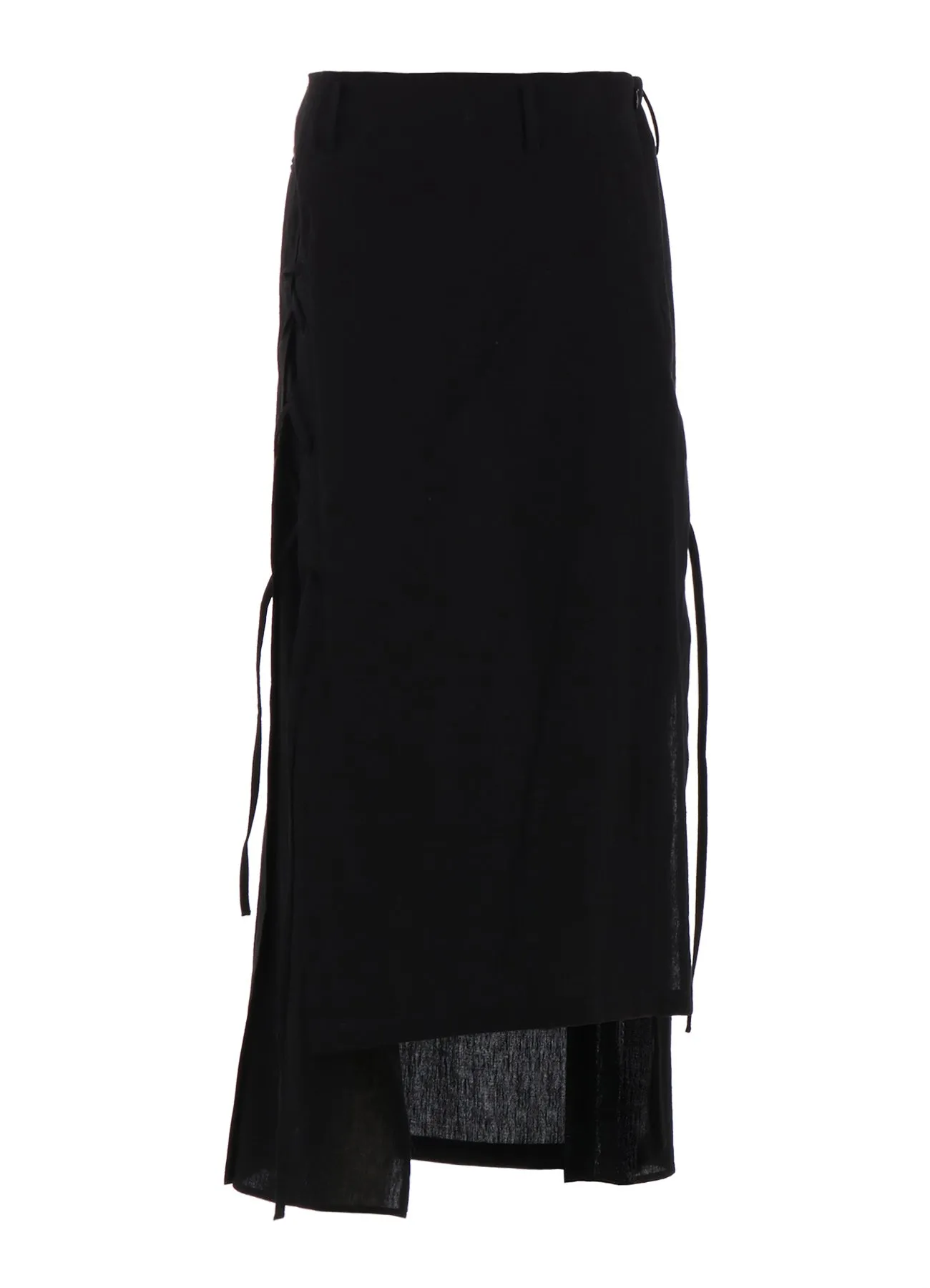 MUSLIN LACE-UP LONG SKIRT sold by Yohji Yamamoto product image thumbnail 2