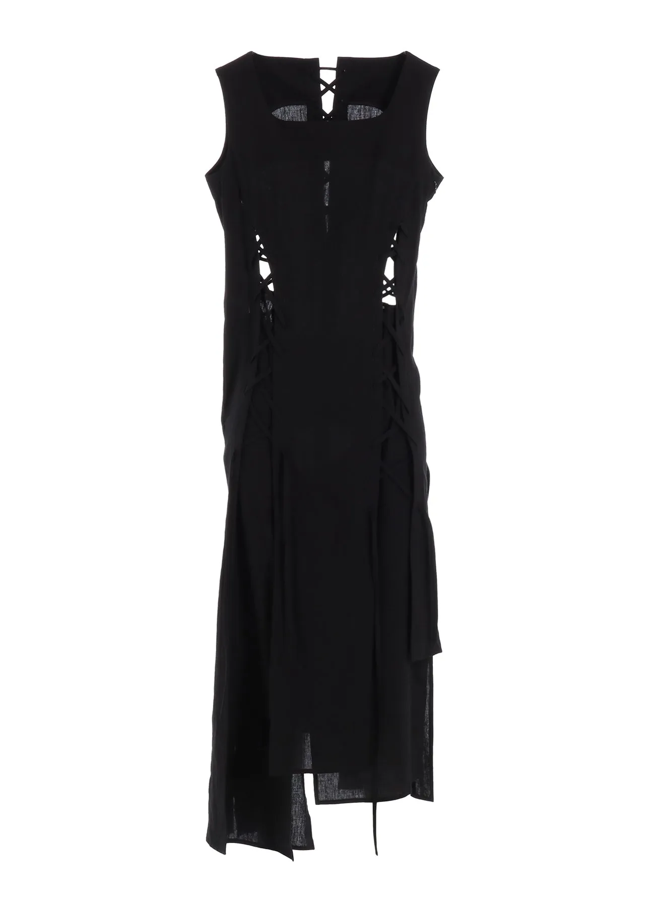 MUSLIN LACE-UP DRESS sold by Yohji Yamamoto product image thumbnail 2