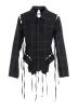 PLAID LACE-UP JACKET B sold by Yohji Yamamoto