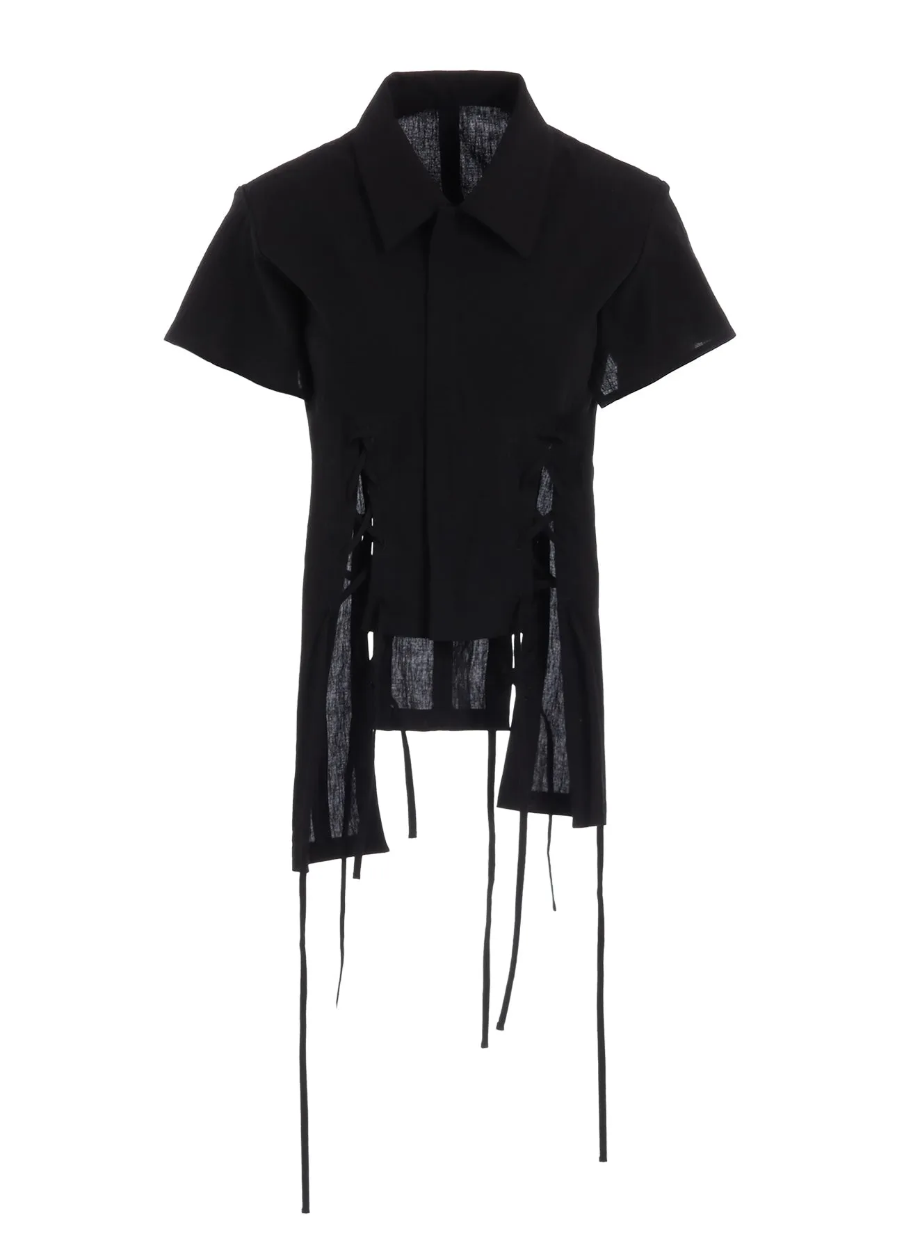 MUSLIN LACE-UP JACKET A sold by Yohji Yamamoto product image thumbnail 2