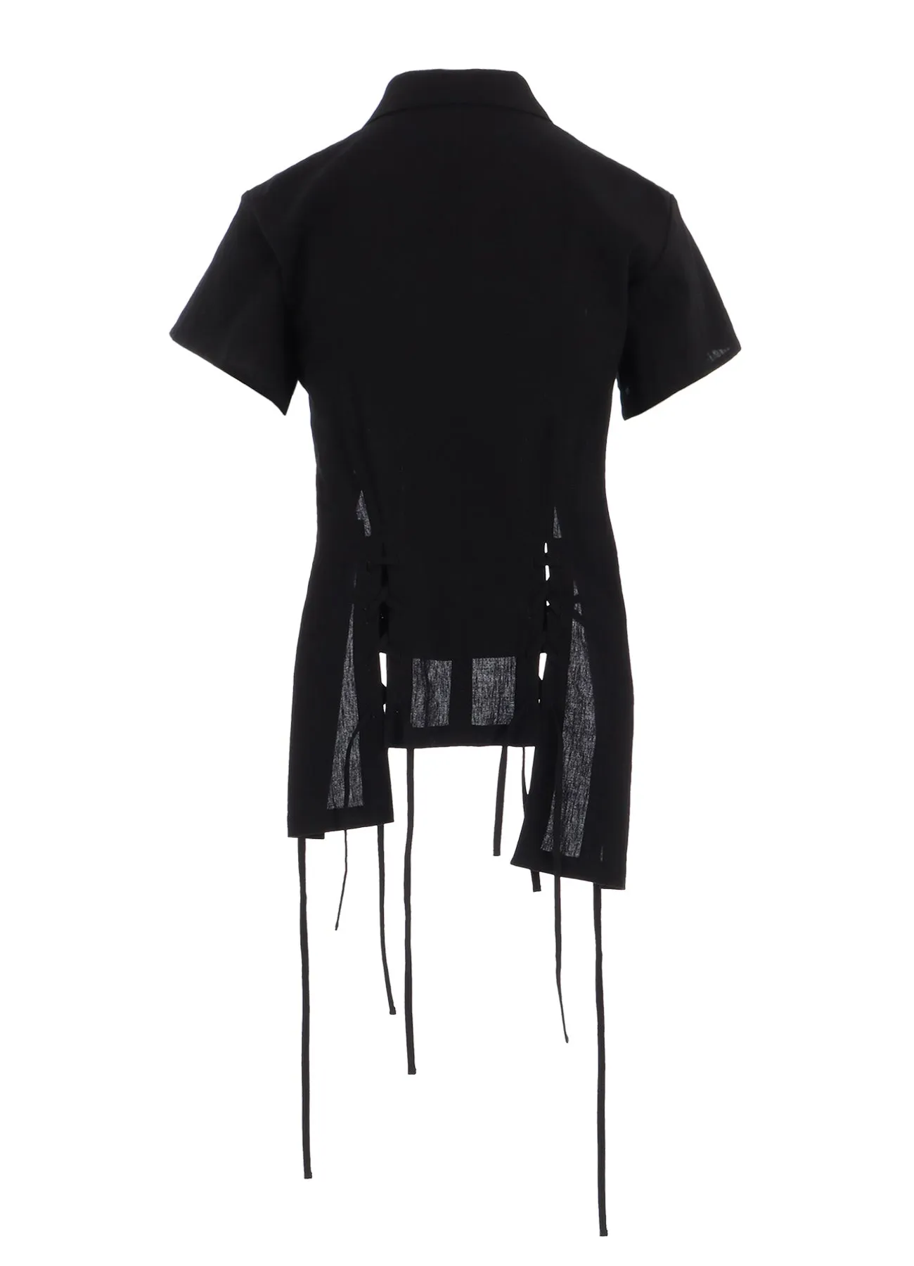 MUSLIN LACE-UP JACKET A sold by Yohji Yamamoto product image thumbnail 3
