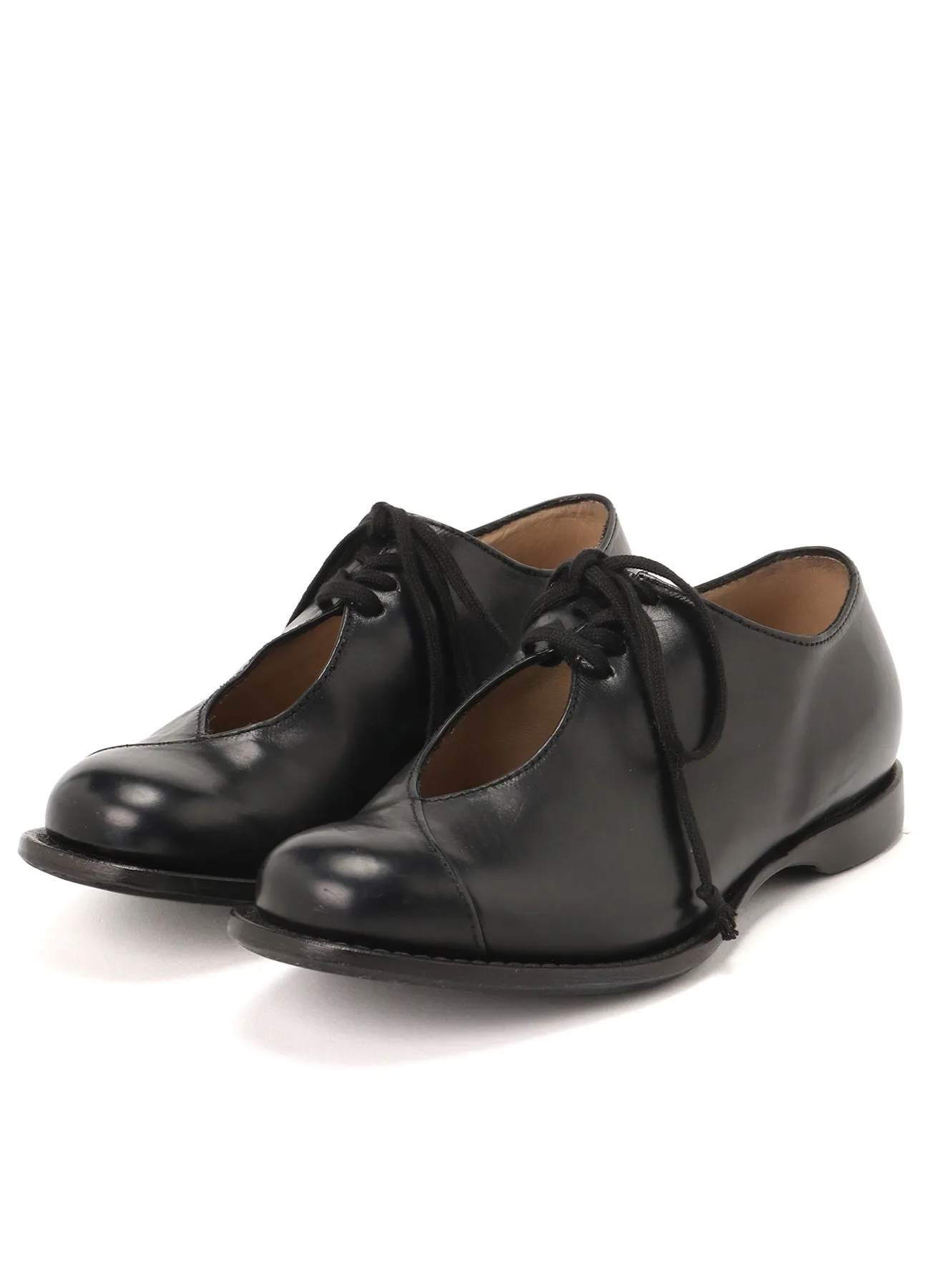 WAXED CALF CUT-OUT DERBY SHOES sold by Yohji Yamamoto product image thumbnail 2