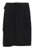 LINEN SILK LACE UP DETAIL SHORT SKIRT sold by Yohji Yamamoto