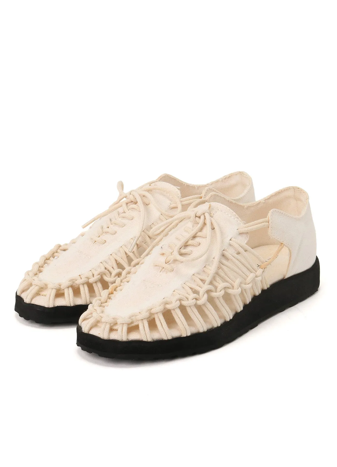 COTTON CANVAS LOOP SHOES sold by Yohji Yamamoto