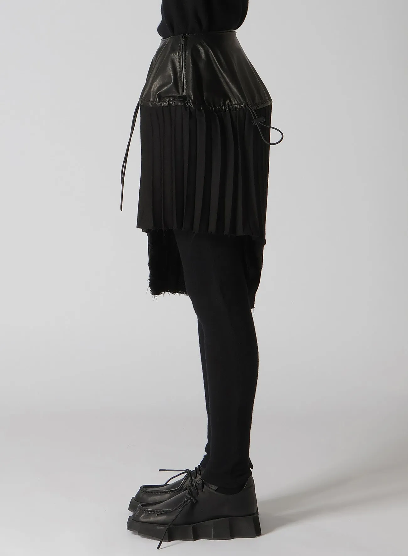 LIGHT SERGE SKIRTED LEGGINGS PANELED SKIRT sold by Yohji Yamamoto product image thumbnail 3