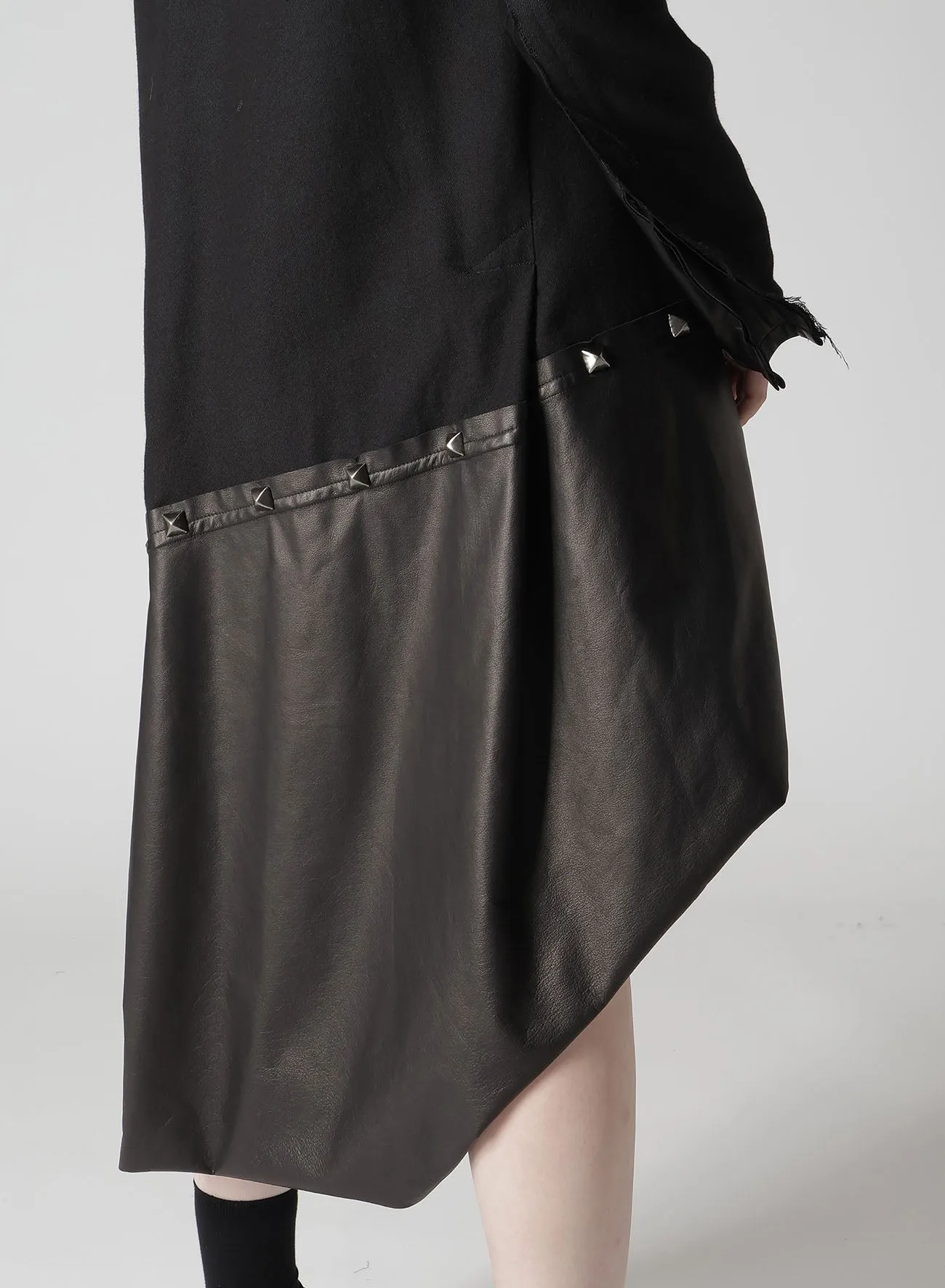 LIGHT SERGE PANELED DRESS sold by Yohji Yamamoto product image thumbnail 4