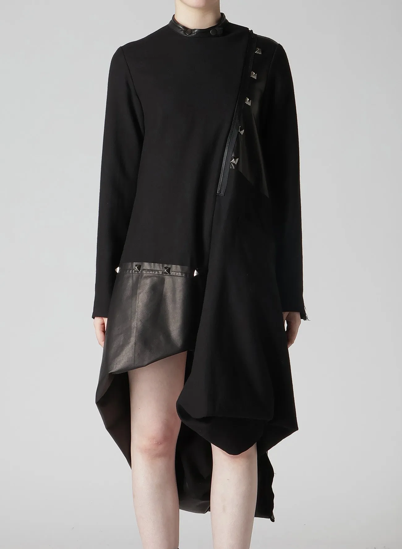 LIGHT SERGE PANELED DRESS sold by Yohji Yamamoto product image thumbnail 2