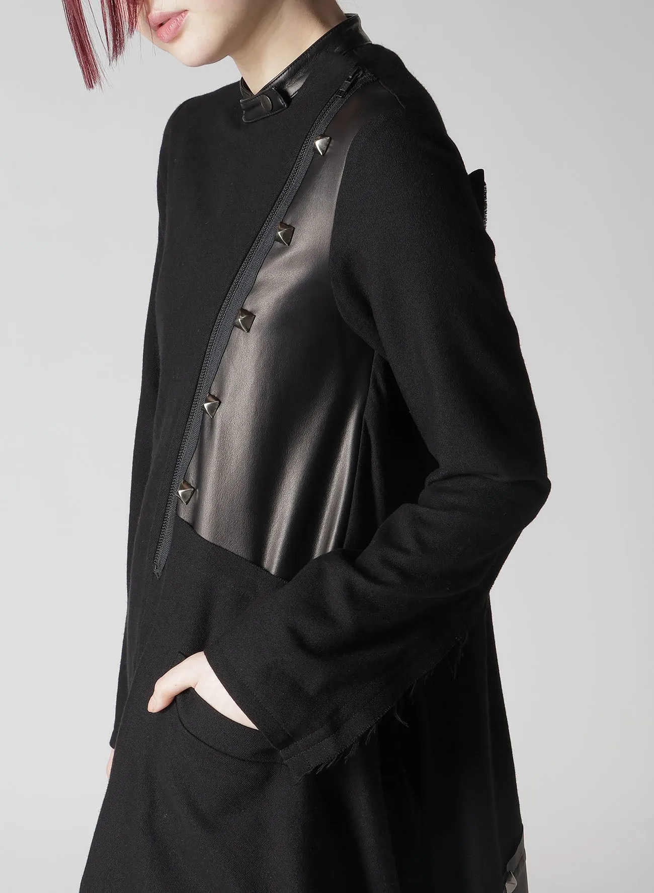 LIGHT SERGE PANELED DRESS sold by Yohji Yamamoto product image thumbnail 3