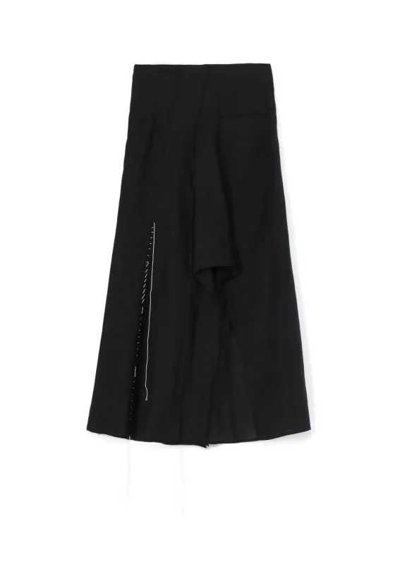 LINEN CLOTH L ROUND HEM SKIRT sold by Yohji Yamamoto