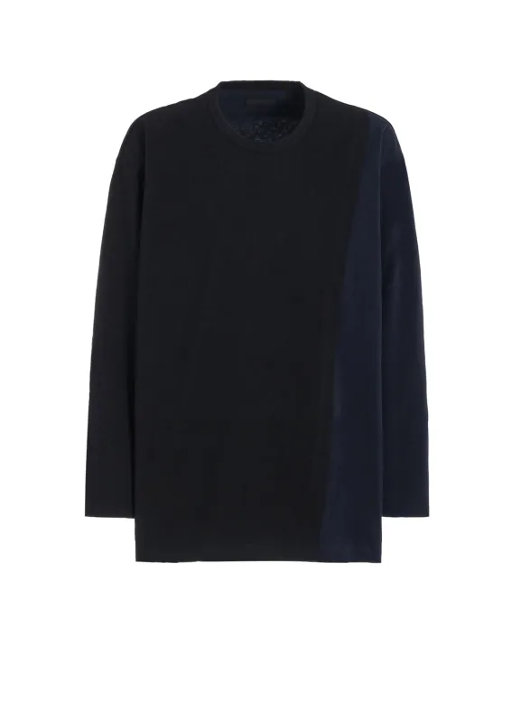 BICOLOR LAYERED LONG-SLEEVE T-SHIRT sold by Yohji Yamamoto