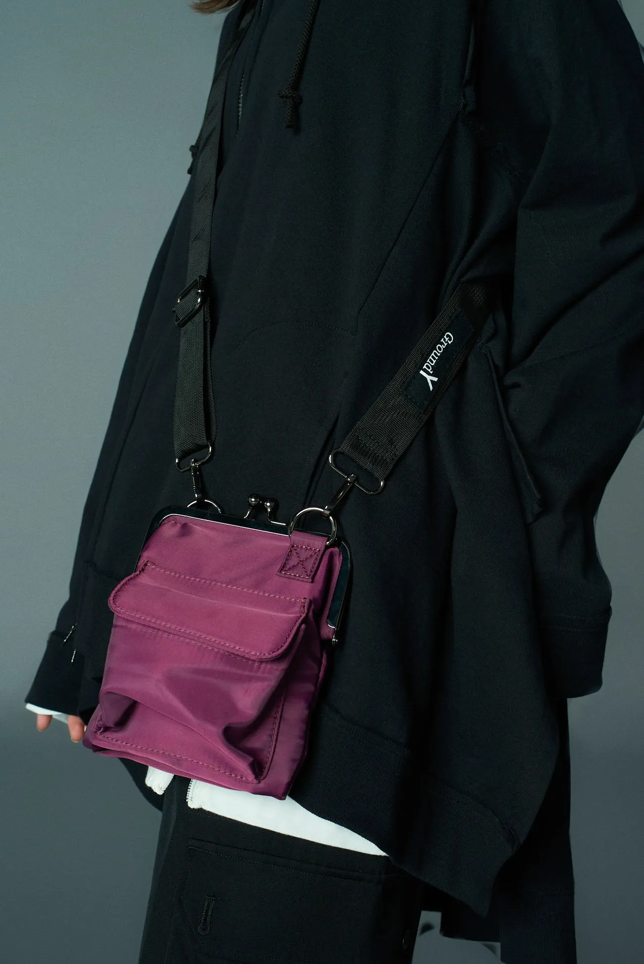 SHOULDER BAG WITH CLASP CLOSURE sold by Yohji Yamamoto product image thumbnail 2