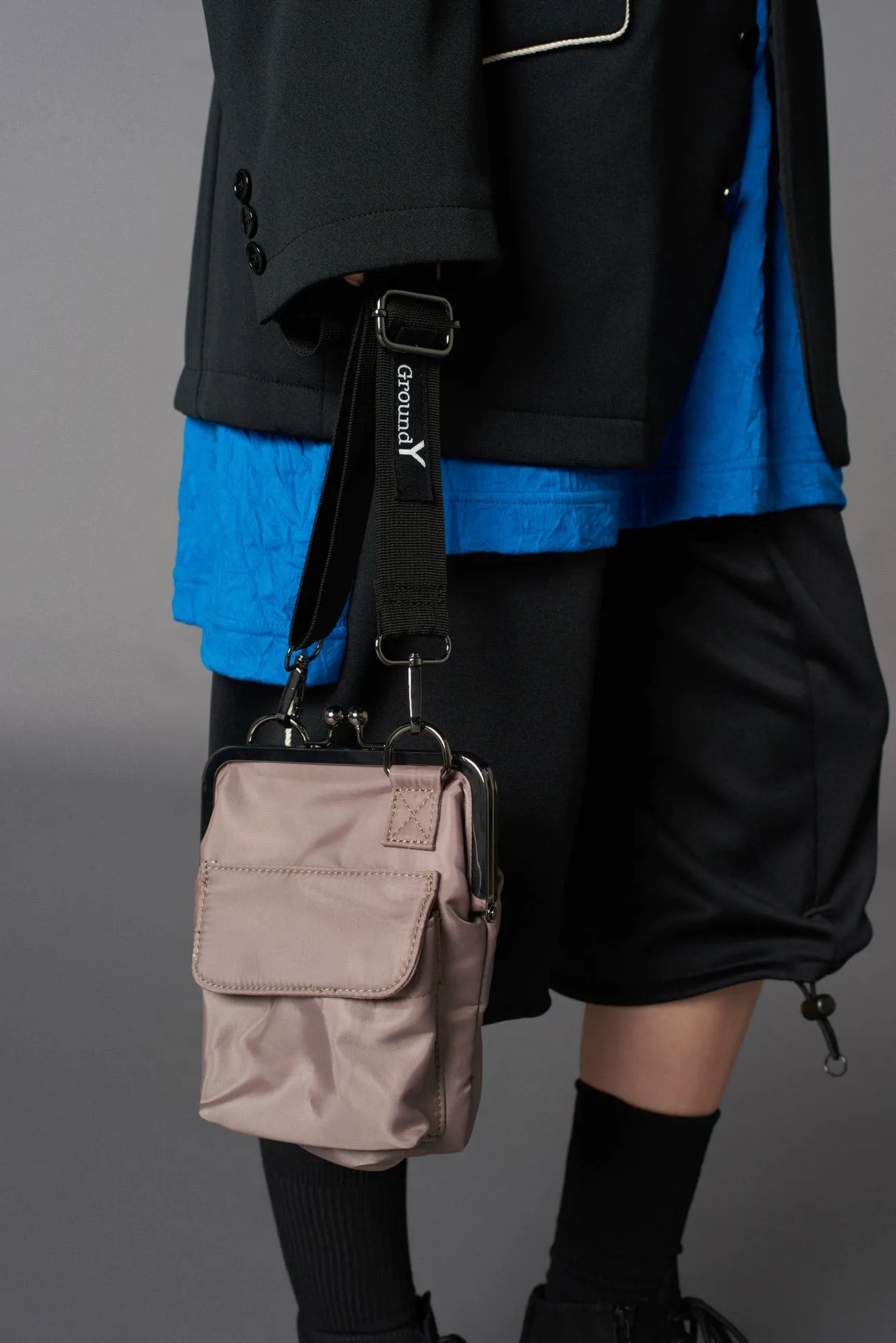SHOULDER BAG WITH CLASP CLOSURE sold by Yohji Yamamoto product image thumbnail 2