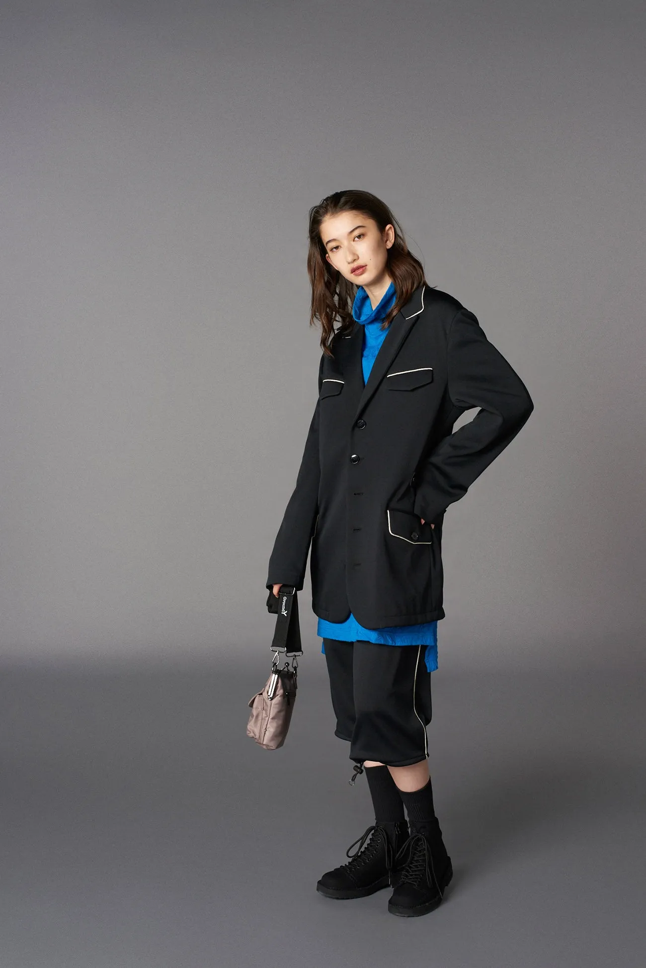 SHOULDER BAG WITH CLASP CLOSURE sold by Yohji Yamamoto product image thumbnail 3