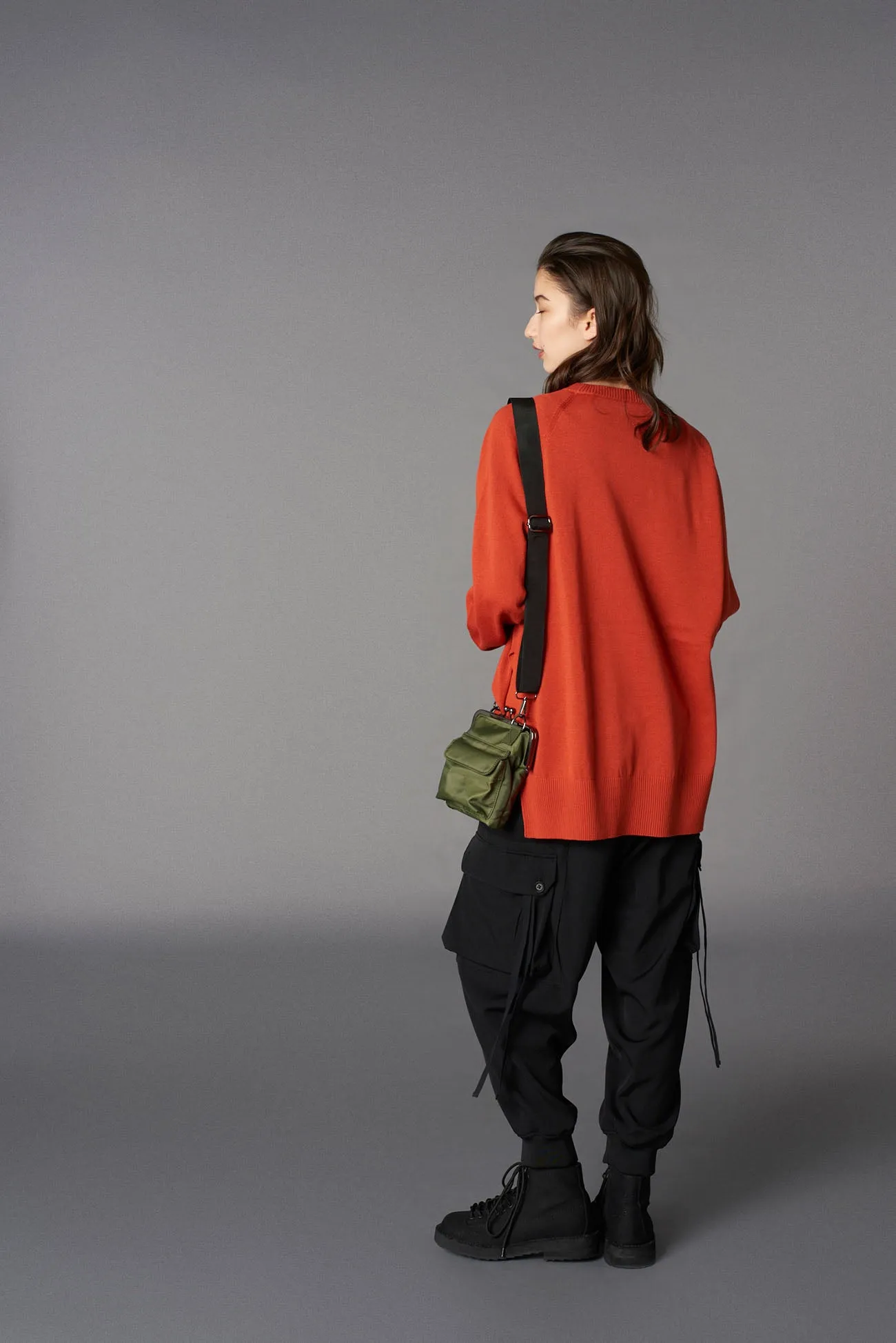 SHOULDER BAG WITH CLASP CLOSURE sold by Yohji Yamamoto product image thumbnail 4