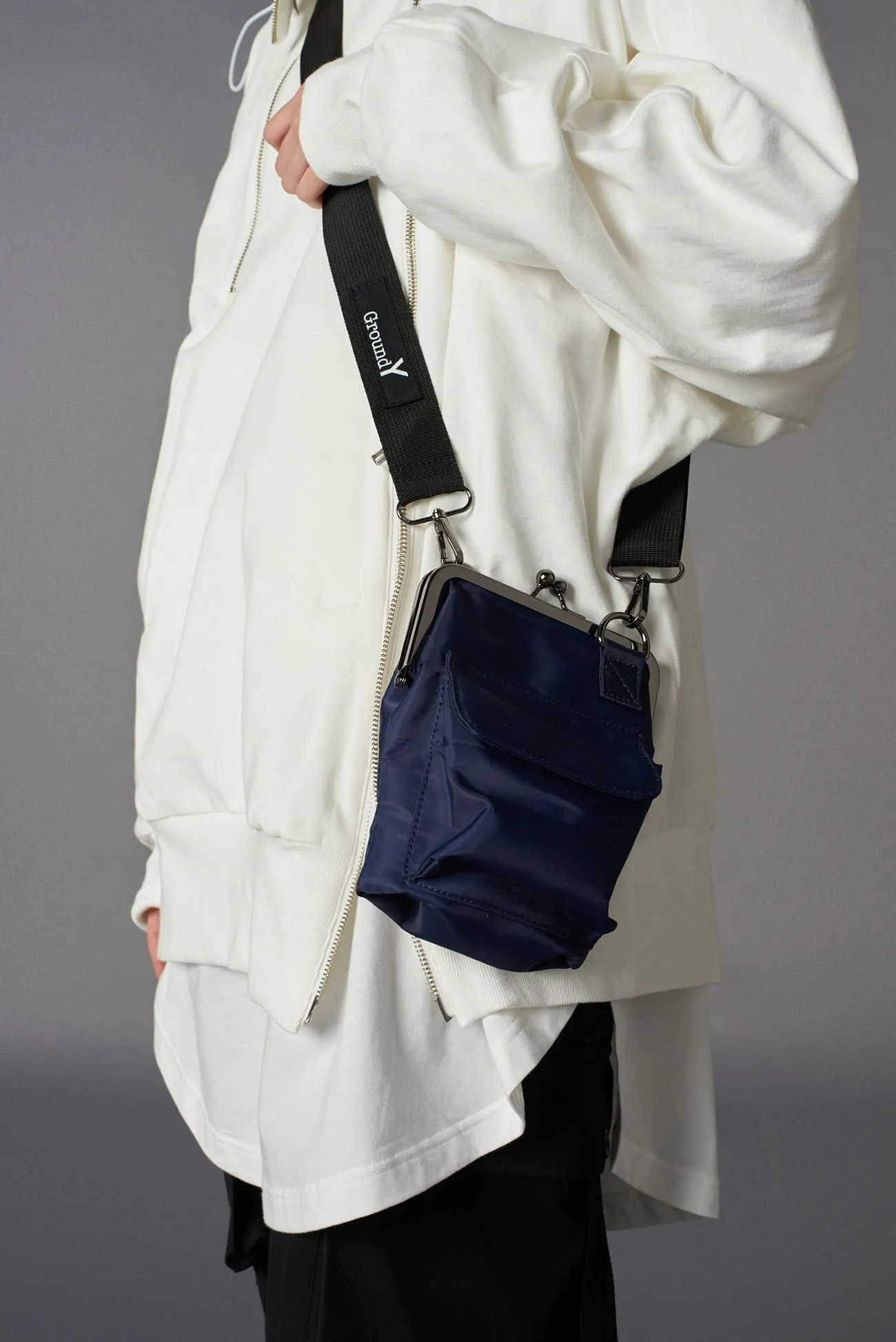 SHOULDER BAG WITH CLASP CLOSURE sold by Yohji Yamamoto product image thumbnail 2