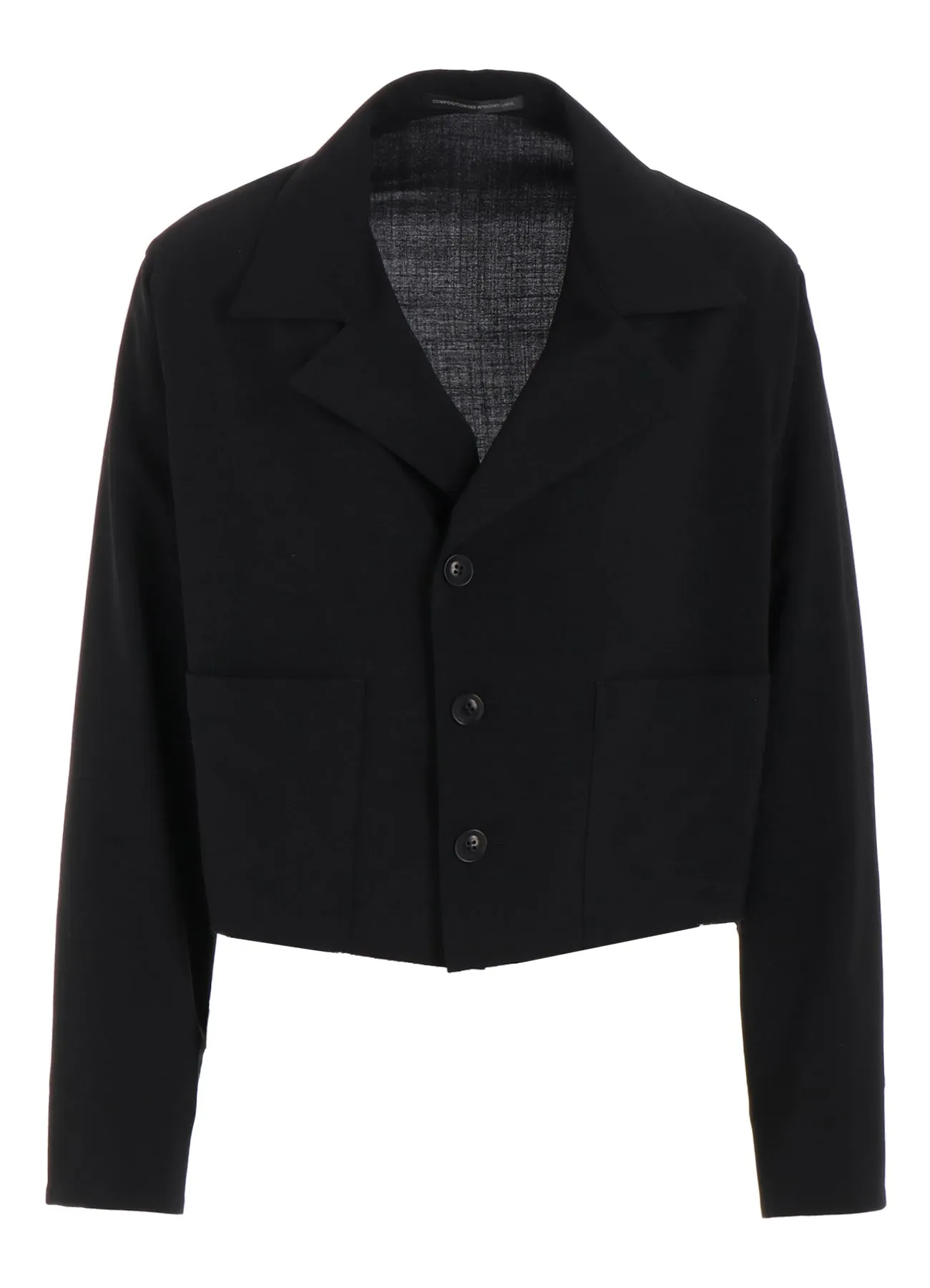 HARD-TWISTED LAWN 3-BUTTON BLOUSON sold by Yohji Yamamoto product image thumbnail 2