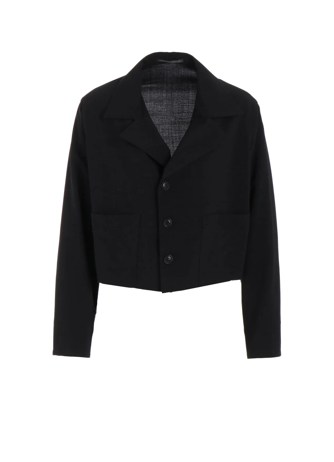 HARD-TWISTED LAWN 3-BUTTON BLOUSON sold by Yohji Yamamoto