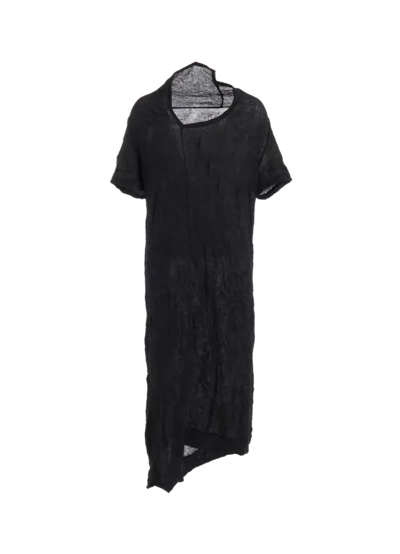 TUCK MILLING WRINKLE DRAPE DRESS sold by Yohji Yamamoto
