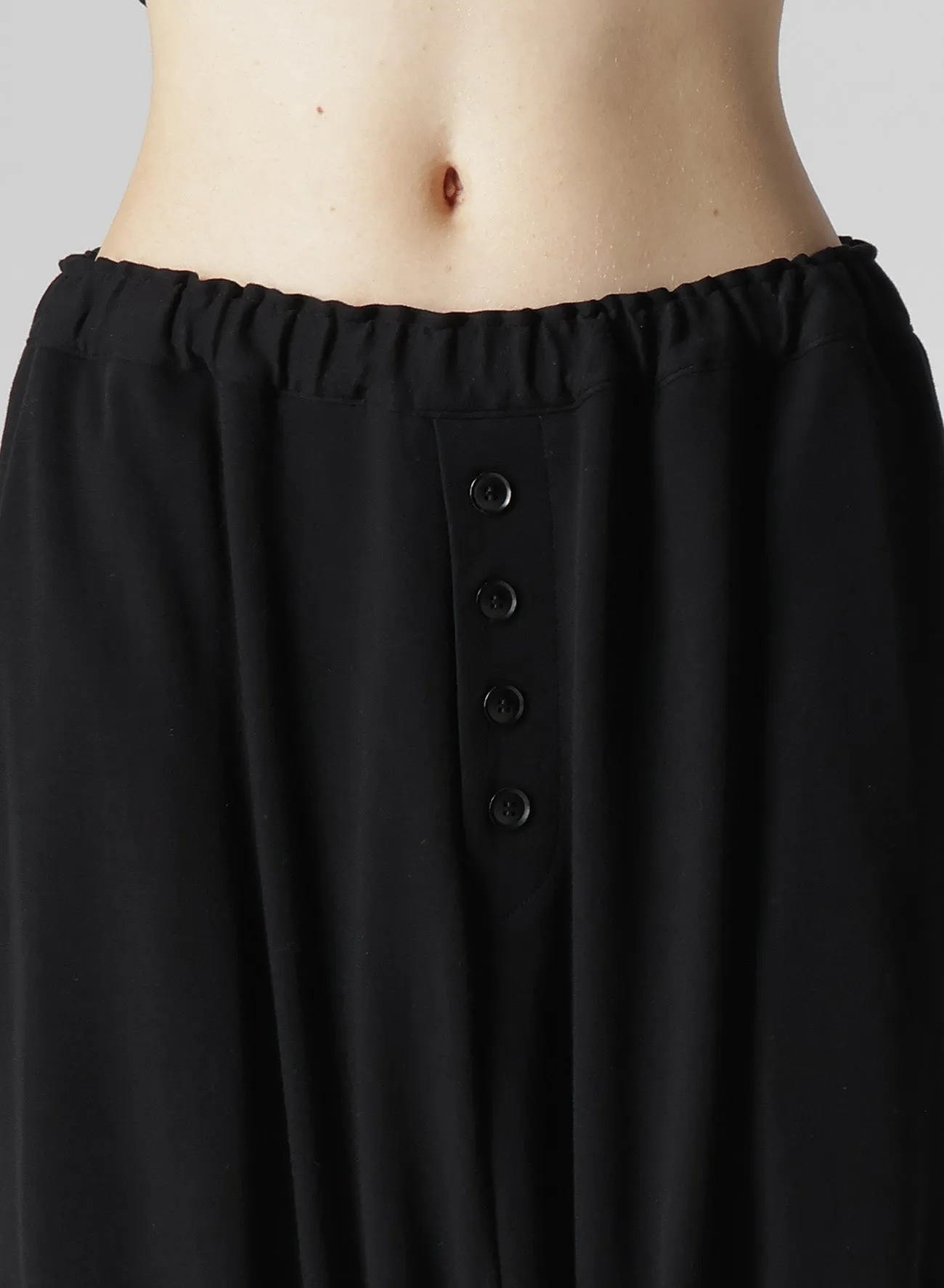 60/-HARD TWISTED MILANO RIB GUSSET SARROUEL PANTS sold by Yohji Yamamoto product image thumbnail 5