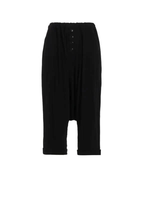 60/-HARD TWISTED MILANO RIB GUSSET SARROUEL PANTS sold by Yohji Yamamoto