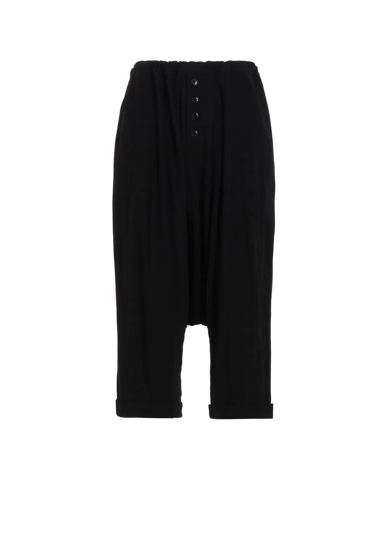 60/-HARD TWISTED MILANO RIB GUSSET SARROUEL PANTS sold by Yohji Yamamoto