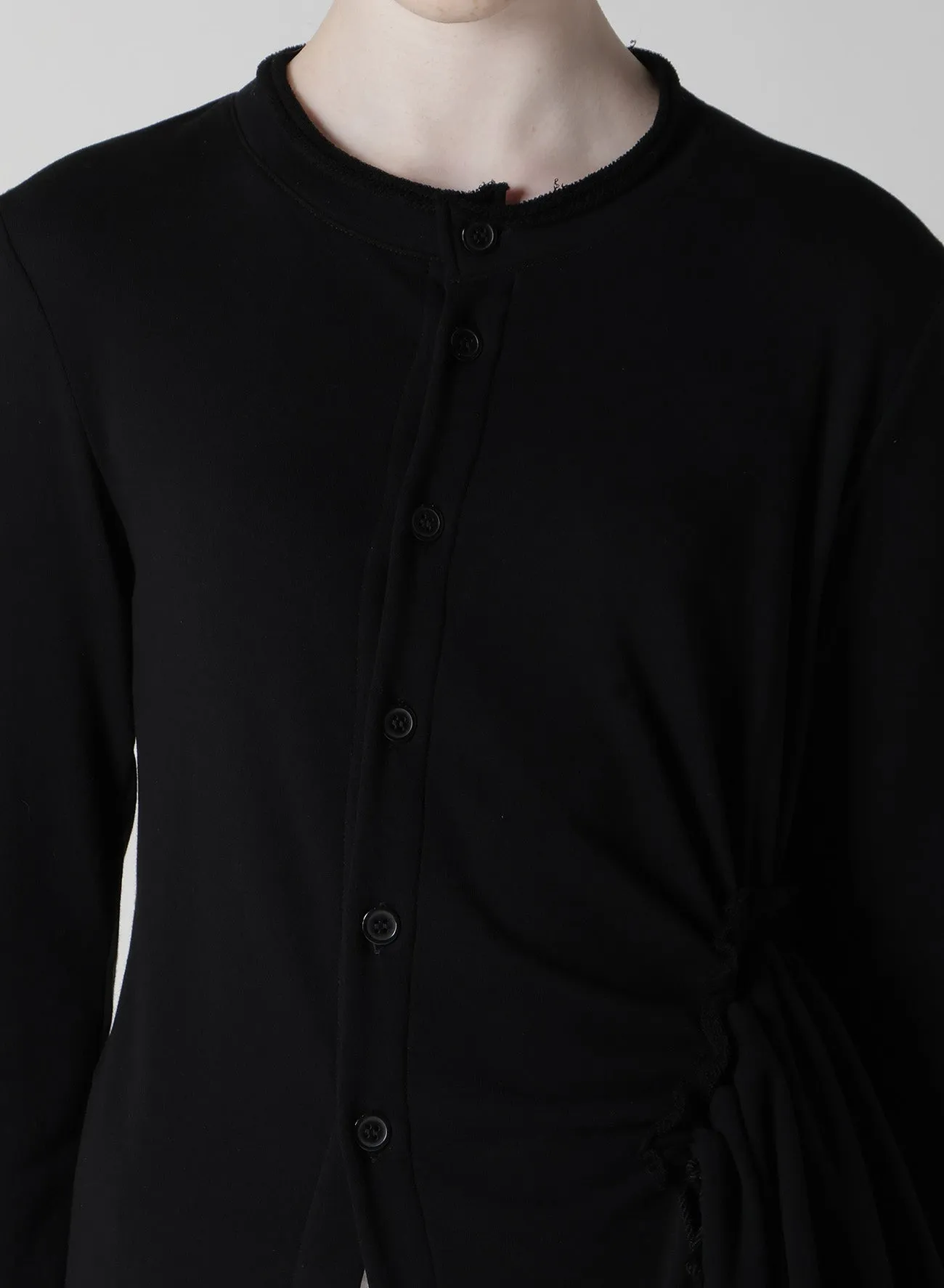 GAUZE FLEECE RIGHT SIDE FITTED DIAGONAL CARDIGAN sold by Yohji Yamamoto product image thumbnail 5